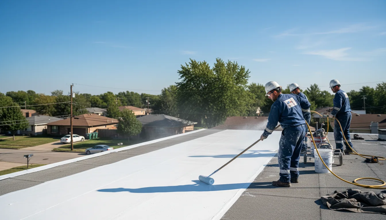 Commercial roof coating in Benedict, MD near me